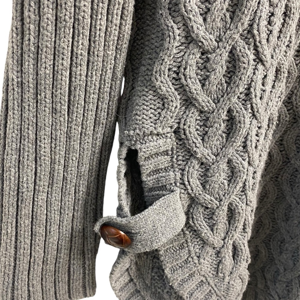 Between Me And You Ladies Sweater Gray Pull Over Oversized Cowl Neck - Picture 5 of 16